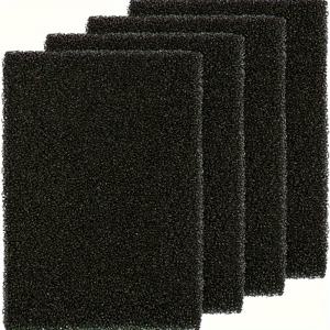 TEMU 4개입 수족관 바이오화학 고밀도 활성탄 스폰지 필터, 어항용 컷사이즈 폼, 수중 스펀지 여과 매체 패드, 어항 컷사이즈 스폰지