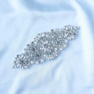 TEMU 1개 고급 수제 라인스톤 패치, 유리 다이아몬드와 인조 진주 비즈 어플리케, 다림질 및 바느질 DIY 액세서리