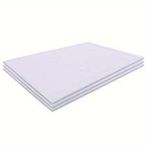 TEMU 플라스틱 보드 가공용 흰색 ABS 시트, 모래 테이블 건축 모델용 개량 플라스틱 재료 - 할로윈 용품