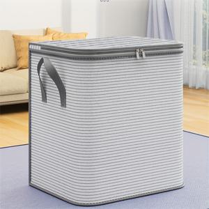 TEMU 초대형 접이식 수납박스, 옷장 정리 및 수납, 빨래바구니, 봄 장식용 홈 데코, 이불 수납백; 옷, 담요, 이불, 베개, 침구류 공간절약; 침실, 거실, 기숙사, 침대 밑 수납에 이상적