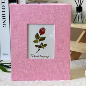 TEMU 리넨 커버와 디스플레이 창이 있는 사진 앨범: 200장의 사진을 수용할 수 있는 현대적이고 간편한 디자인으로 가족의 추억을 보존하고 선물용으로 이상적입니다.