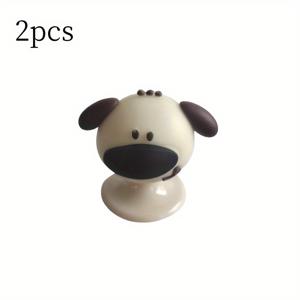 TEMU 2개입 다기능 만화 변기 뚜껑 리프터 - 사용하기 쉬움, 청소 용이, 먼지 방지 디자인 욕실 변기 시트 손잡이, 후크가 있는 서랍 손잡이, 내구성 좋은 플라스틱 소재 - 필수 가정 욕실 액세서리, 비전기식