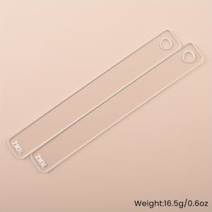 TEMU 더 하비워커 아크릴 폴리머 클레이 깊이 가이드 세트, 5가지 두께 측정 스트립 (2/3/4/5/6mm) - 폴리머 클레이용 두께 계량기 2개입