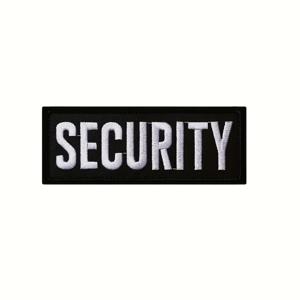 TEMU 보안관용 자수 패치 1개, 유니폼, 조끼, 재킷, 캐리어 및 모자에 적합