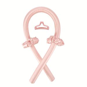 TEMU 여성용 헤어 롤러, 무열 컬링 헤어 롤러, 헤어 오버나이트 컬 랩 무열 헤어 컬링 랩 키트, 헤어 루프 2개 및 클립이 있는 게으른 헤어 컬러