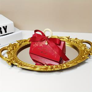 TEMU 10개 세트 우아한 꽃무늬 캔디 박스 (리본 & 진주 장식) - 결혼식, 기념일, 생일, 발렌타인데이 등에 완벽한 종이 선물 포장용 - 파티 용품 및 할로윈 선물 포장