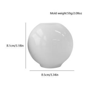 TEMU 큰 3D 투명 실리콘 볼 몰드, 양초, 비누 및 DIY 에폭시 수지 공예, 점토 예술, 석고 홈 & 웨딩 장식에 적합