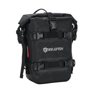 TEMU 튼튼한 방수 후방 시트 테일 백, 범퍼 백, 사이드 백, 충돌 방지 백, 공구 가방, 크래시 바 백, 수리 도구 보관 - 블랙 모터바이크 범퍼 프레임 백 (K1600GT/GTL R1200GS 및 SUZUKI Vstrom용), 블랙 카본 파이버