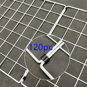 TEMU 120개 세트 C타입 간편 설치 커넥션 클립 - 4mm 전선 사진 벽 플라스틱 부착, 모듈형 그리드 패널 조립용 디자인 - 울타리 커넥터, 회전 가능 및 빠른 해제, 도구 불필요