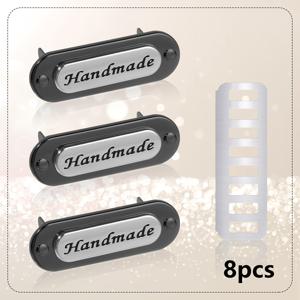 TEMU 8개 수제 금속 라벨 시트 오벌형 합금 핸드메이드 가방 태그, 의류 주얼리 재봉 액세서리 DIY 공예 장식용