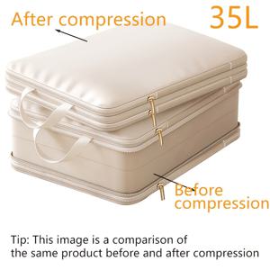 TEMU 접이식 새틴 압박 보관 백, 대용량 확장형 옷장 가방, 다기능 방진 및 방습 퀼트 보관 백, 이사 시 다운 재킷 및 침구 정리용 패브릭 가방