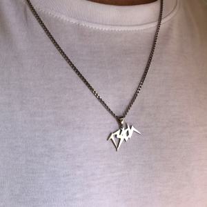 TEMU 4MM 쿠바 체인 패션 이름 목걸이 304 스테인리스 스틸, 멋진 남성용 이름 목걸이, 맞춤형 탈착식 이름판 펜던트 목걸이, 남성을 위한 선물, 데일리 추가, 남녀 공용 인기 주얼리