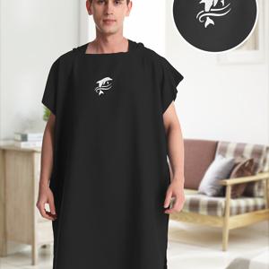 TEMU Mutao 변신 로브, 빠른 건조 흡수성 서핑 폰초 (다양한 색상), 수영, 해변 및 목욕용 마이크로화이버 후드 타월 (S/M/L/XL/XXL 사이즈로 제공)
