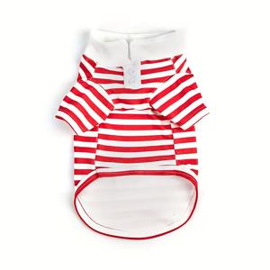 TEMU 애완동물 옷, 줄무늬 셔츠 고양이 옷, 강아지 옷 줄무늬 티셔츠, 소형 및 중형 개에 적합, 래그돌 고양이 브리티시 쇼트헤어 블루 고양이 골든 그라데이션 펫 고양이