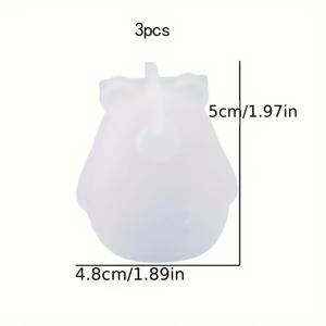 TEMU 3개 세트 실리콘 몰드 - 캔들, 석고 및 레진 공예용 귀여운 3D 곰 실리콘 몰드 - 홈 데스크탑 장식에 완벽