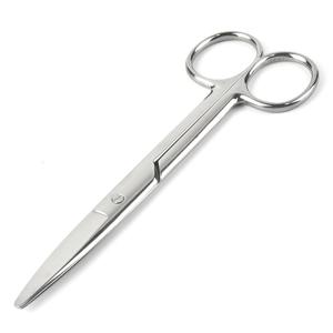 TEMU 스테인리스 스틸 가위, 직선형 둥근 곡선형 눈썹 가위, 가정용 천 가위