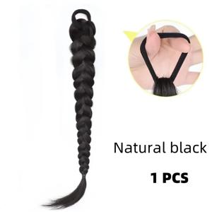 TEMU 20인치 싱글팩 무광 고온 프로틴 헤어 스트랜드, 모든 피부톤 여성에게 적합한 우아한 브레이드. , 직장, 캐주얼 여행에 적합. 어버이날을 위한 매일의 룩을 완벽하게 연출하세요.