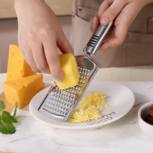 TEMU 다기능 스테인리스 레몬 강판, 수동 레몬 강판, 치즈 강판, 생강 다지기, 주방 도구, 채소 및 마늘에 적합