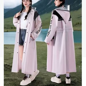 TEMU 편리한 - 허리 주름 디자인, 후드, 포켓이 있는 긴 남녀공용 - 1인용 전동 스쿠터 레인 폰초