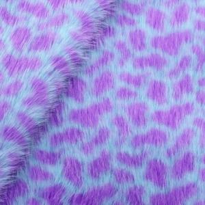 TEMU 19.68x62.99인치 고급스러운 인조 토끼 모피 원단 - 부드러운 플러시 폴리에스터 프린트, DIY 공예 및 가방 제작용 프리컷, 손세탁 전용