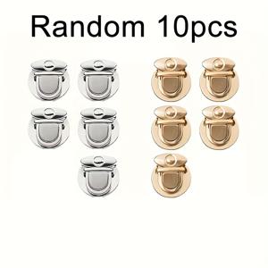 TEMU 10개 메탈 오리 부리 버클 세트 - 공예, 가방, 지갑, 지폐, 여행 가방, 주얼리 및 선물 포장용으로 안정적인 스냅 인서트, 지갑 제작에 적합, 튼튼한 닭 부리 디자인의 잠금 버클