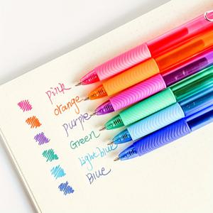 TEMU 8/6/4색 수축 젤 펜, 컬러 연필, 0.7mm, 잉크, 부드러운 필기감, 저널링 및 그림 그리기에 이상적, 사무용품 및 학용품