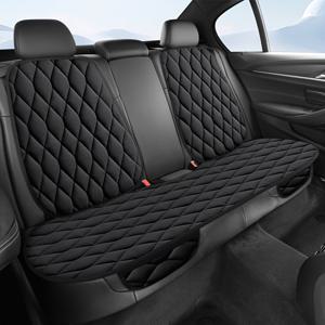TEMU 자동차 시트 쿠션 3종 세트, 플러시 디자인 자동차 시트 커버, 부드럽고 편안하며 따뜻한 시트 쿠션. 뒷좌석용 롱 쿠션 1개와 등받이 커버 2개 포함. 범용 사이즈, 90%의 차량, SUV, 승용차, 세단에 적합. 3개 세트