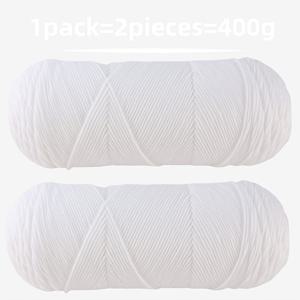 TEMU 2개입, 400g, 특대형 니트 털실 볼, 핸드니트용 털실 볼, 대형 뜨개실, 숄과 조끼 뜨개질용, 코바늘 담요용, 다양한 색상 선택 가능
