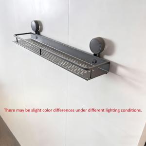 TEMU 1개 내구성 있는 방청 세이빙 샤워 캐디, 흡착컵 포함 - 벽걸이형 플로팅 선반 & 타월 후크, 샴푸, 비누용 알루미늄 욕실 정리대, 현대적인 금속 마감, 튼튼한 벽 장착, 방청 메탈