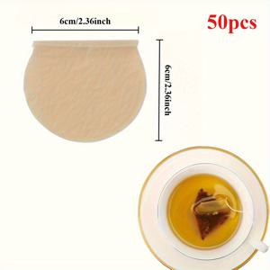 TEMU 차 필터 백 50개입 - 루즈 리프 티, 커피, 욕조 허브, 국에 적합