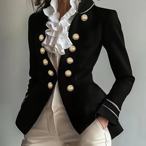 TEMU 프렌치 스타일 엘레강스 버튼 장식