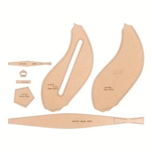 TEMU 세련된 가죽 랜턴 가방 또는 꽃잎 장식을 위한 크라프트 종이 템플릿으로 디자인된 가죽 공예 패턴 세트