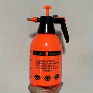 TEMU 청소 및 정원 물주기용 2L 고압 수동 분무기 – 조절식 미스트 흐름, 구리 노즐, 식물 관리 및 야외용으로 이상적, 정원 물주기 도구 | 투명 본체 | 정밀한 분사 - 크리스마스 선물용으로 완벽