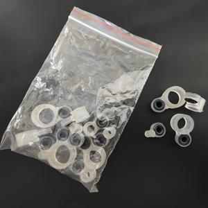 TEMU 핸드로드 가이드 링 1-14 세트 핸드로드 개조용 낚시대 액세서리 실리콘 가이드 링 세라믹 아이