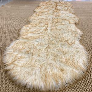 TEMU 인조 양피 플러피 카펫, 초극세사 거실 러그, 인조 소파 매트, 2 X 6 피트 플러시 사이드 카펫, 침실 바닥 및 거실에 적합. 크기: 60 X 179 Cm, 재질: 인조 양피, 바닥: 스웨이드