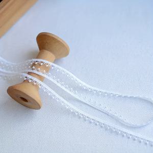 TEMU 1야드 6mm/0.24인치 폭 하트 & 플로럴 패턴 폴리에스터 자수 레이스 스트립, 세밀한 반원형 도트 - 인형 의류, DIY 공예, 코스튬 트림, 장식용 레이스 원단, 정교한 자수, 섬세한 제작