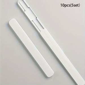 TEMU 무소음 플라스틱 서랍 슬라이드 10개, 무타공 트랙 하드웨어 액세서리, 주방 수납장 정리용 사이드 마운트 슬라이드 레일