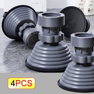 TEMU 세탁기 받침대 4개 - 충격 흡수 패드, 높이 조절 가능, 미끄럼 방지/충격 흡수/소음 감소 플라스틱 패드, 배터리 불필요, 비전기식, 세탁기/냉장고 및 가전제품에 적합