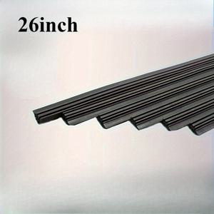 TEMU 6팩, 다용도 두꺼운 자동차 무뼈창문 와이퍼 스트립, GM 고무 프레임리스 윈드실드 와이퍼 리필, 모든 차량 호환, 자동차 수리, 패션 디자인, 유연한 설계, 차량 부품, 쉬운 설치