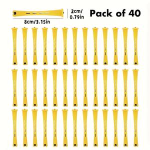 TEMU 40개 컬링 아이언 세트, 자연스러운 머리용 - 콜드 웨이브와 롤러로 탄력 있는 컬 연출 - 살롱 퀄리티 홈 헤어스타일링 도구