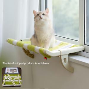 TEMU 창가용 고양이 퍼치 쿠션 - 조절 및 설치 쉬운 창문대와 침대 옆에 적합한 대형 고양이 해먹, 새끼고양이용 펫 하모크