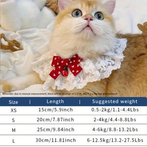 TEMU 부활절 하트 딸기 종 펫 반다나, 귀여운 리본, 요정 펫 반다나, 고양이 流诞걸나미, 공주 스타일 레이스 반다나, 목걸이 종 목걸이 걸나미, 소형견/중형견/고양이용, 사계절용, 매듭식 펫 반다나