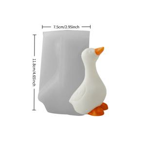 TEMU 3D 오리 향기 석고 캔들 실리콘 몰드 | DIY 오리 에폭시 수지 몰드