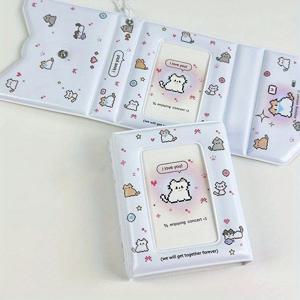 TEMU 3인치 40슬롯 포토카드 홀더 Kpop 바인더 아이돌 엽서 롬오 카드 앨범 컬렉터 카드 보관함 포토크라드