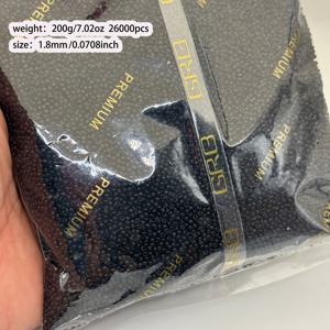 TEMU 26000 1.8mm 고품질 체코산 유리 씨드 비즈 - 200g 크리스마스/할로윈 장식용 라이스 비즈 균일한 사이즈 DIY 수공예용 - 무한한 디자인 가능성, 컬러 라운드 비즈, 귀걸이, 팔찌, 목걸이에 이상적