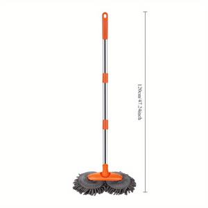 TEMU 마이크로화이버 워시 브러쉬, 걸레, 미트, 스펀지, 셰닐 더블 브러쉬 헤드가 포함된 긴 손잡이 먼지떨이 등 청소 도구 세트