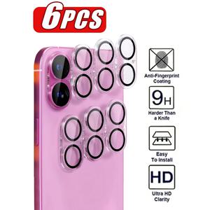 TEMU 6개입, (화면 렌즈) Apple 카메라 렌즈 보호 필름 (아이폰 16, 16 플러스, 16 프로 맥스, 16 프로, 15 프로 맥스, 15, 15 프로, 15 플러스, 14 프로 맥스, 14, 14 프로, 14 플러스, 13 프로 맥스, 13, 13 프로, 12, 11 카메라 렌즈 보호 필름) [내성] [휴대폰 케이스에 적합] [개당]