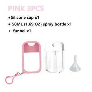 TEMU 3개/세트 1.69oz 스프레이 병 - 키체인, 휴대용 소독 및 향수용