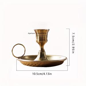 TEMU 북유럽 스타일 구리 촛대 - 할로윈, 크리스마스, 웨딩 파티 테이블 장식, 로맨틱 생일 데이트 프로포즈, 홈 바 장식에 적합한 우아한 높은 촛대