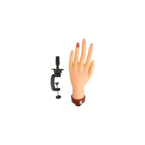 TEMU 초보자를 위한 네일 연습용 손 모델, 네일 팁 삽입에 적합하며 네일 폴리쉬 젤 학습 및 전시용, 왼손 모양